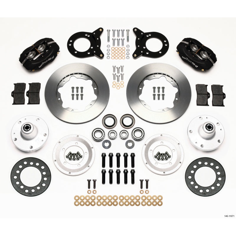 Wilwood Forged Dynalite Front Kit 11.00in 1965-1969 Mustang Disc & Drum Spindle