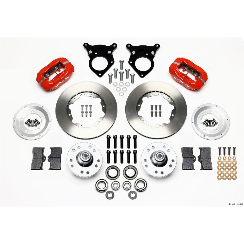 Wilwood Forged Dynalite Front Kit 11.00in Red 87-93 Mustang 5 Lug