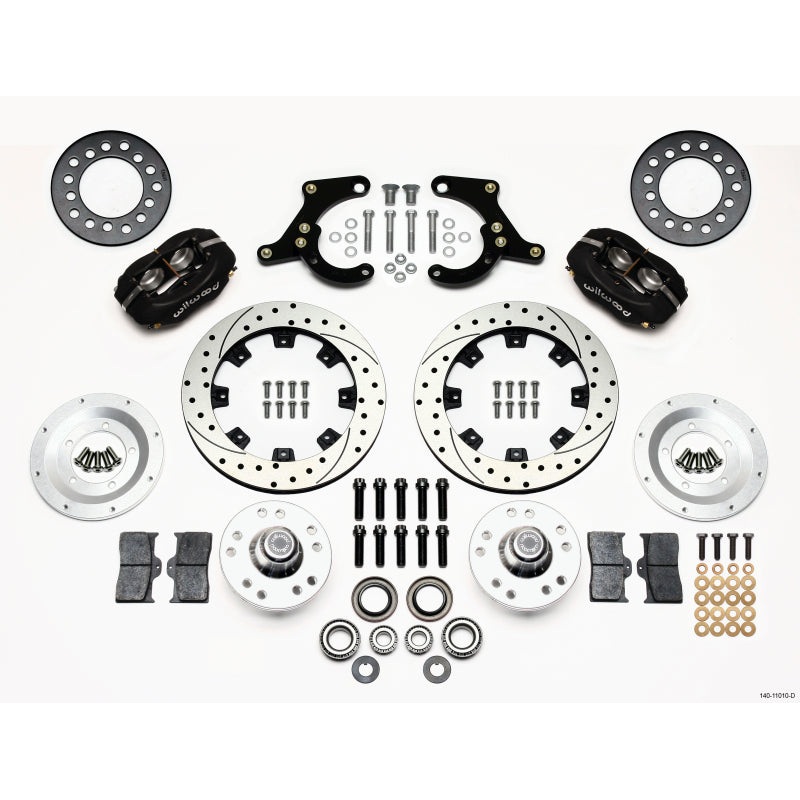 Wilwood Forged Dynalite Front Kit 11.75in Drilled 55-57 Chevy