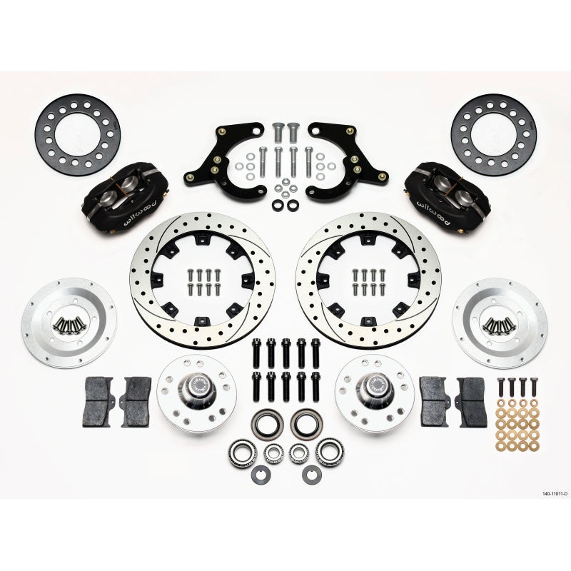 Wilwood Forged Dynalite Front Kit 11.75in Drilled 59-64 Chevy Impala / 63-64 Corvette