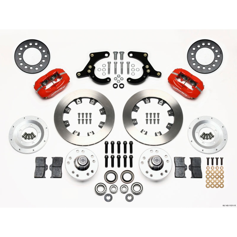 Wilwood Forged Dynalite Front Kit 11.75in Red 59-64 Chevy Impala / 63-64 Corvette