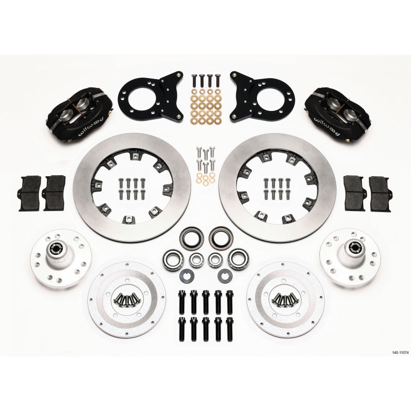 Wilwood Forged Dynalite Front Kit 12.19in 1970-1973 Mustang Disc & Drum Spindle