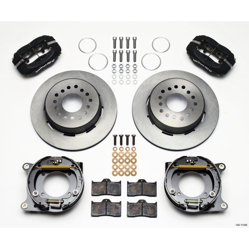 Wilwood Forged Dynalite P/S Park Brake Kit 55-57 Chevy 2.34in Offset