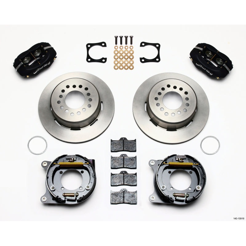 Wilwood Forged Dynalite P/S Park Brake Kit Chevy 12 Bolt-Spec 3.15in Brng Stggrd mt