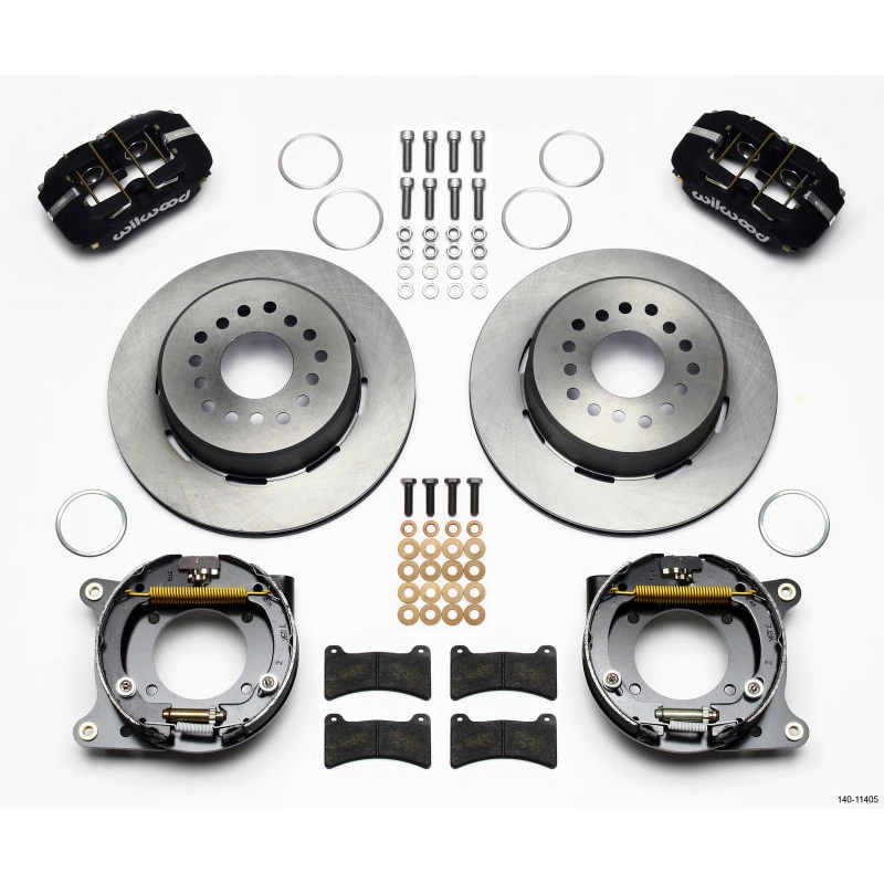 Wilwood Dynapro Low-Profile 11.00in P-Brake Kit 55-57 Chevy 2.34in Offset