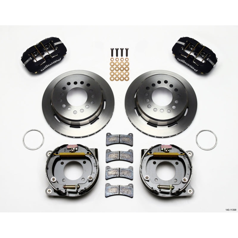 Wilwood Dynapro Low-Profile 11.00in P-Brake Kit Chevy 12 Bolt 2.75in Off w/ C-Clips