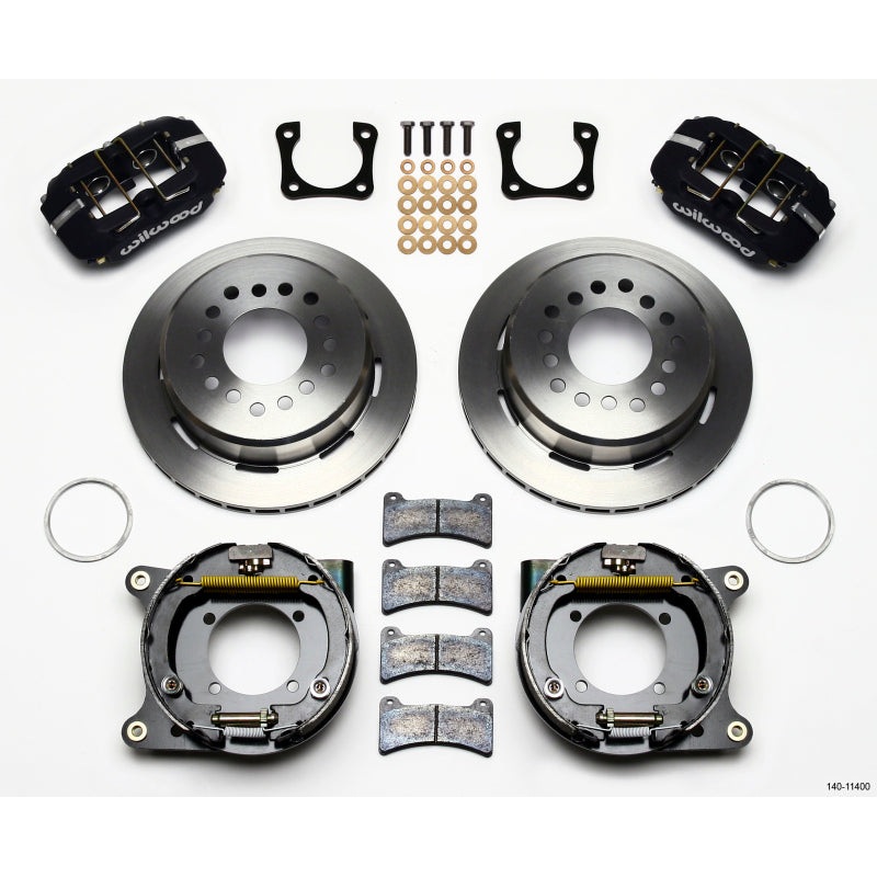 Wilwood Dynapro Low-Profile 11.00in P-Brake Kit Chevy 12 Bolt Spcl 2.81in Off Stag Mount