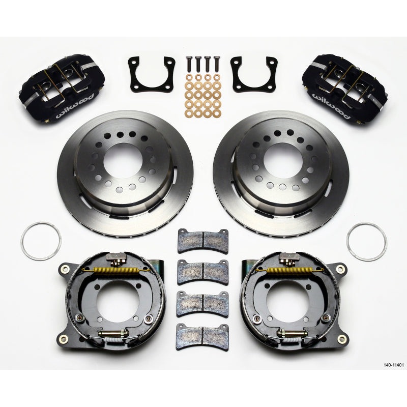 Wilwood Dynapro Low-Profile 11.00in P-Brake Kit Chevy 12 Bolt Spcl 2.81in Offset