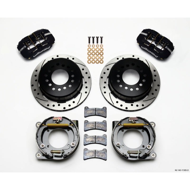 Wilwood Dynapro Low-Profile 11.00in P-Brake Kit Drilled Chevy C-10 2.42 Offset 5-lug