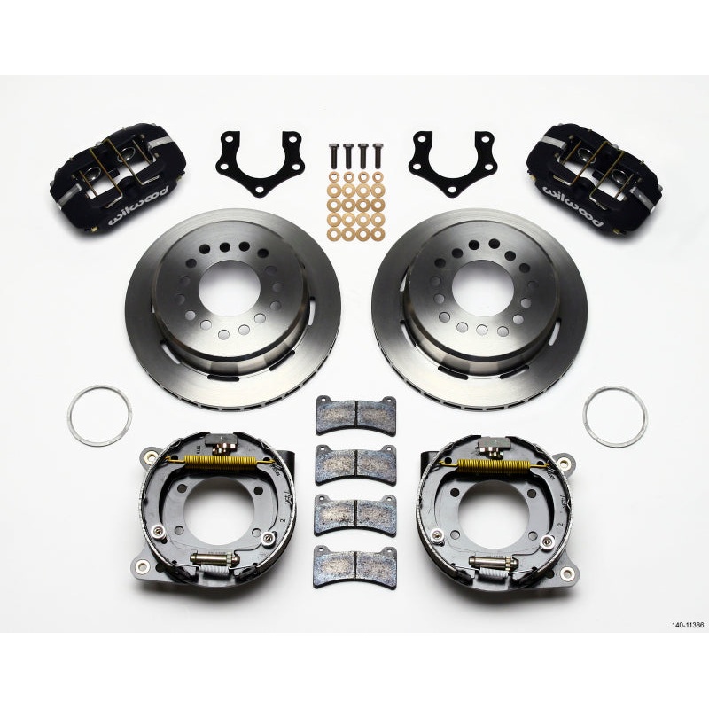 Wilwood Dynapro Low-Profile 11.00in P-Brake Kit Mopar/Dana 2.50in Off w/Snap Ring Brng