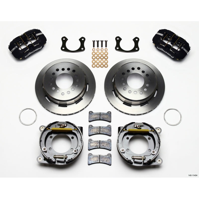 Wilwood Dynapro Low-Profile 11.00in P-Brake Kit New Big Ford 2.50in Off Front Mount