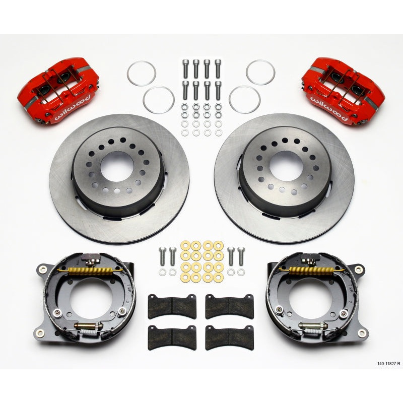 Wilwood Dynapro Low-Profile 11.00in P-Brake Kit - Red Impala 59-64 / Corvette 57-62