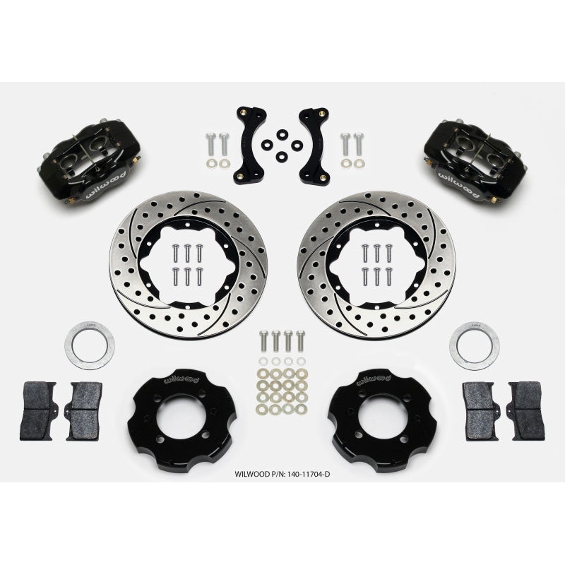 Wilwood Forged Dynalite Front Hat Kit 11.00in Drilled 95-05 Miata
