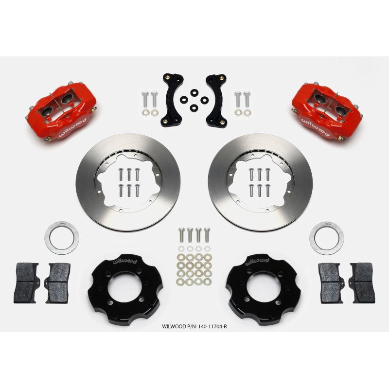 Wilwood Forged Dynalite Front Hat Kit 11.00in Red 95-05 Miata
