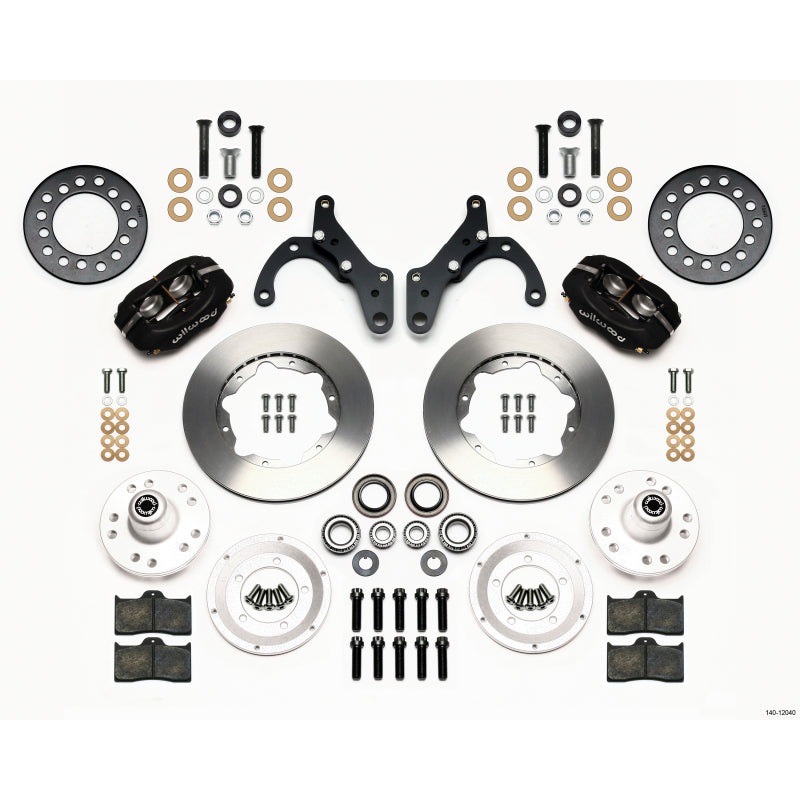 Wilwood Forged Dynalite Front Kit 11.00in 69-70 Impala Drum/Disc 69-82 Vette