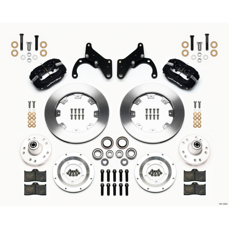 Wilwood Forged Dynalite Front Kit 12.19in 65-68 Chevy Impala -Drum Spindle