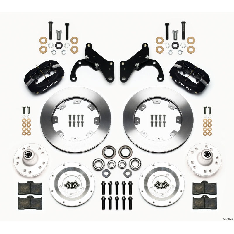 Wilwood Forged Dynalite Front Kit 12.19in 69-70 Impala Drum/Disc 69-82 Vette