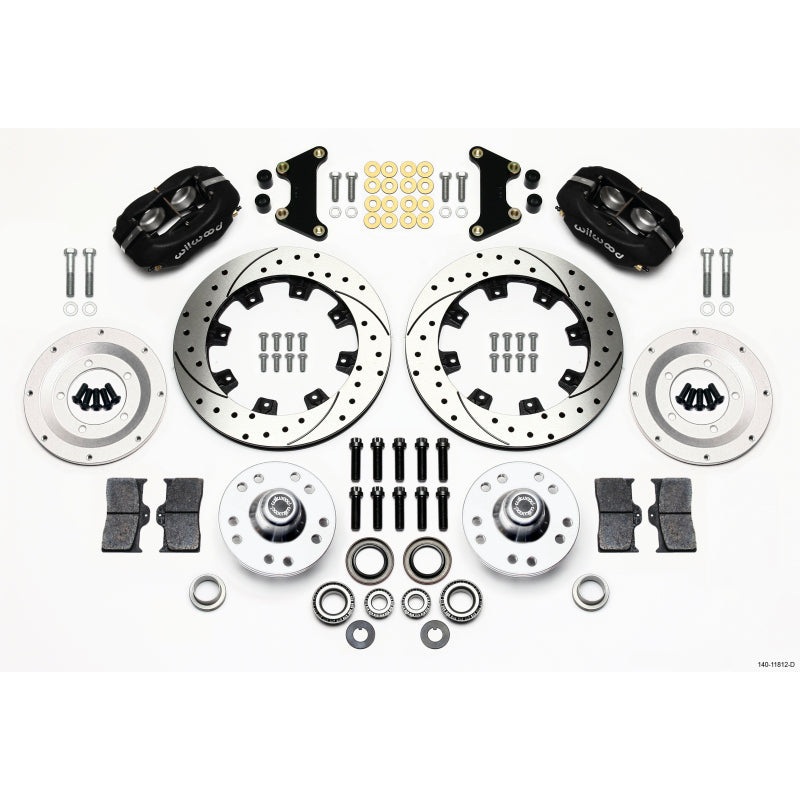 Wilwood Forged Dynalite Front Kit 12.19in Drilled 49-54 Chevy/53-62 Corvette (*Line Kit Needed*)