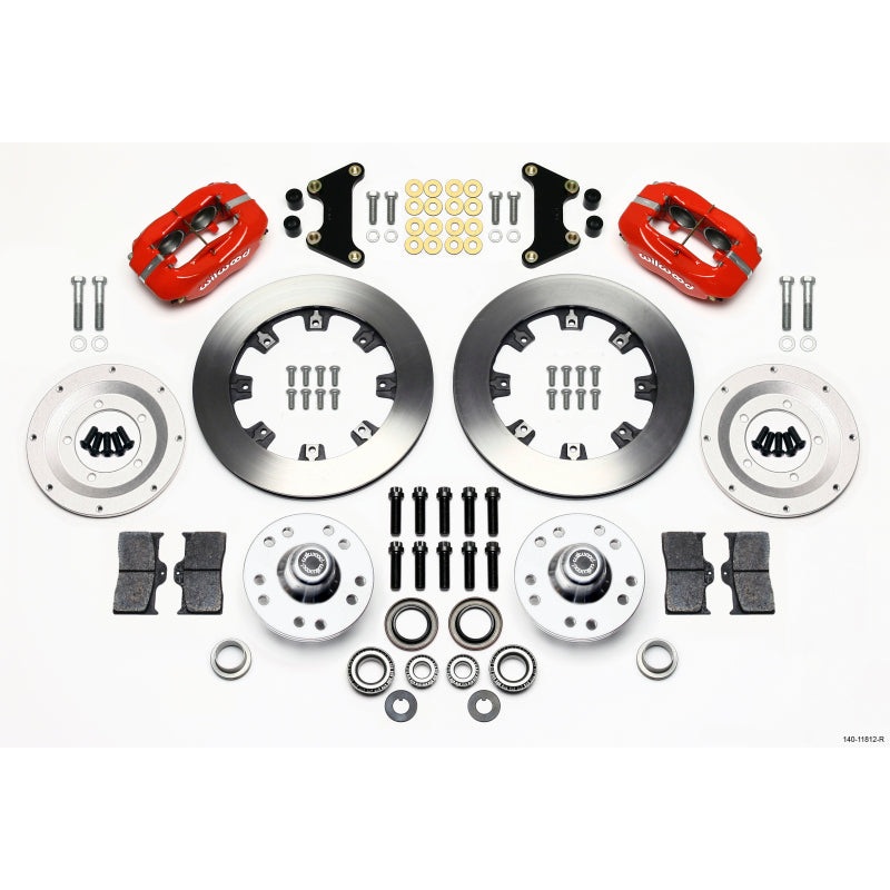 Wilwood Forged Dynalite Front Kit 12.19in Red 49-54 Chevy/53-62 Corvette (*Line Kit Needed*)