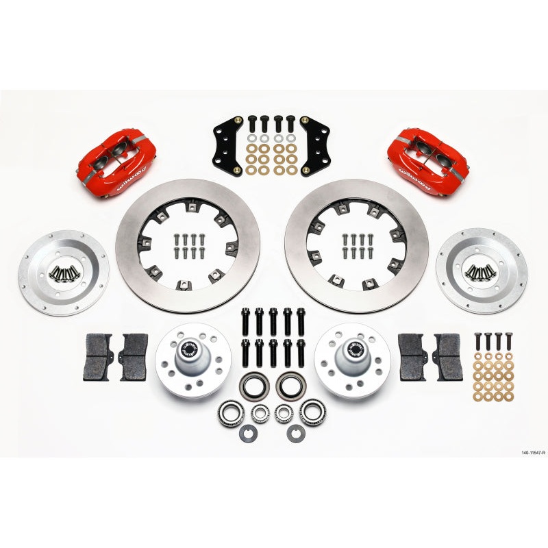 Wilwood Forged Dynalite Front Kit 12.19in Red Magnum Force Drop Spndle