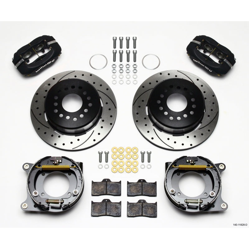 Wilwood Forged Dynalite P/S Park Brake Kit Drilled Impala 59-64 / Corvette 57-62