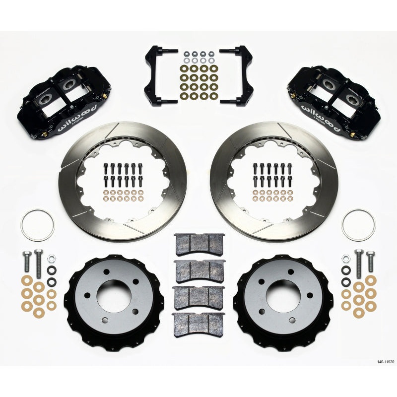 Wilwood Narrow Superlite 4R Rear Kit 12.88in 84-87 Corvette C4