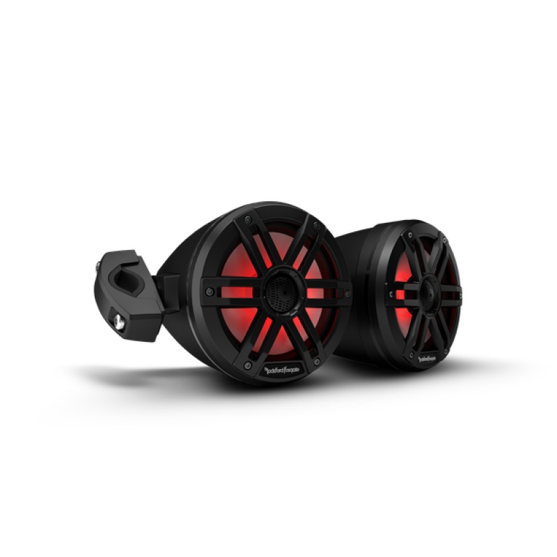 Rockford Fosgate 6.5in Color Optix Moto Can Speakers - Black