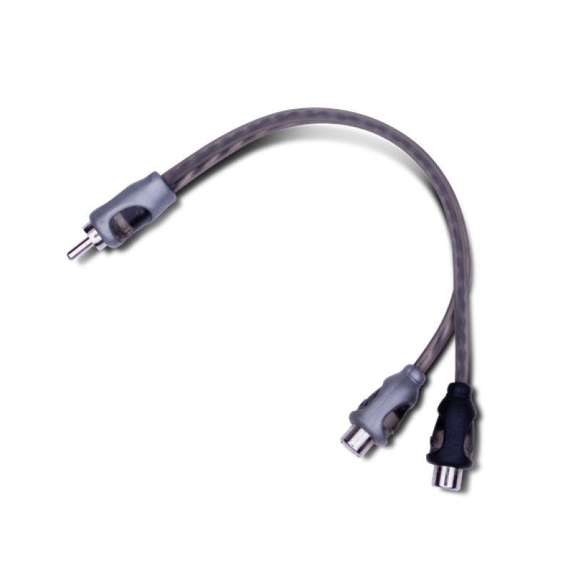 Rockford Fosgate Twisted Pair Y Adapter 1 Male to 2 Female