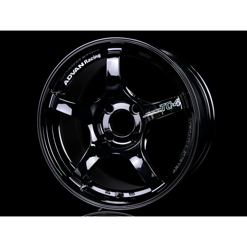 Advan Racing TC4 Wheels - Gloss Black 15x8 / 4x100 / +35