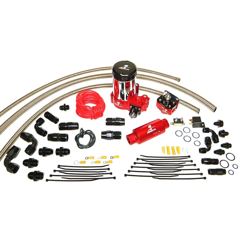 Aeromotive A2000 Complete Drag Race Fuel System for single carb, Includes: (11202 pump, 13201 reg., lines, etc)