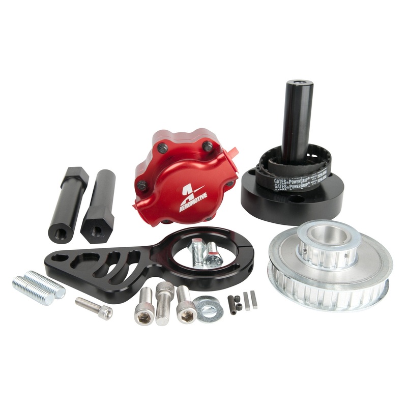Aeromotive B.B. Chevy Kit to install 11105 Billet Belt drive pump (includes pulleys, bracket, pump and hardware)