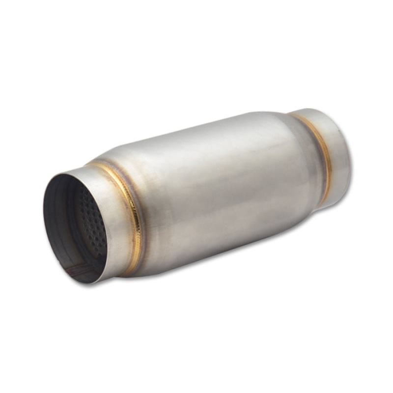 Vibrant SS Race Muffler 3in inlet/outlet x 9in long 3.75in Muffler Body OD