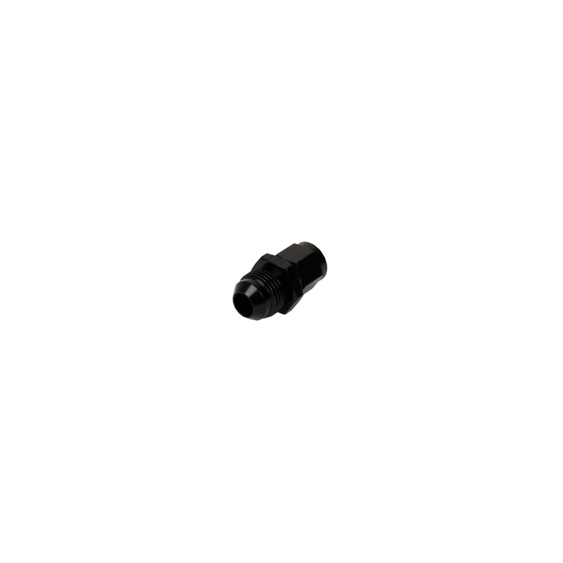 Aeromotive Fitting, Female AN-06 to Male AN-08 Flare, Black