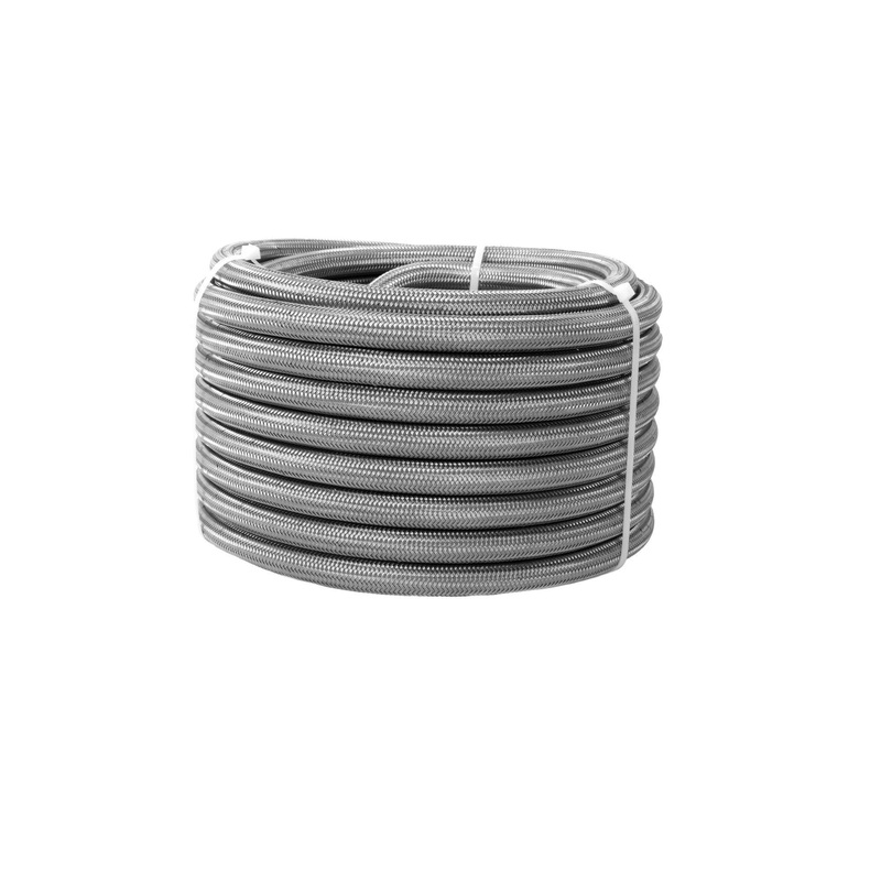 Aeromotive Hose, Fuel, PTFE, Stainless Steel Braided, AN-10 x 12'