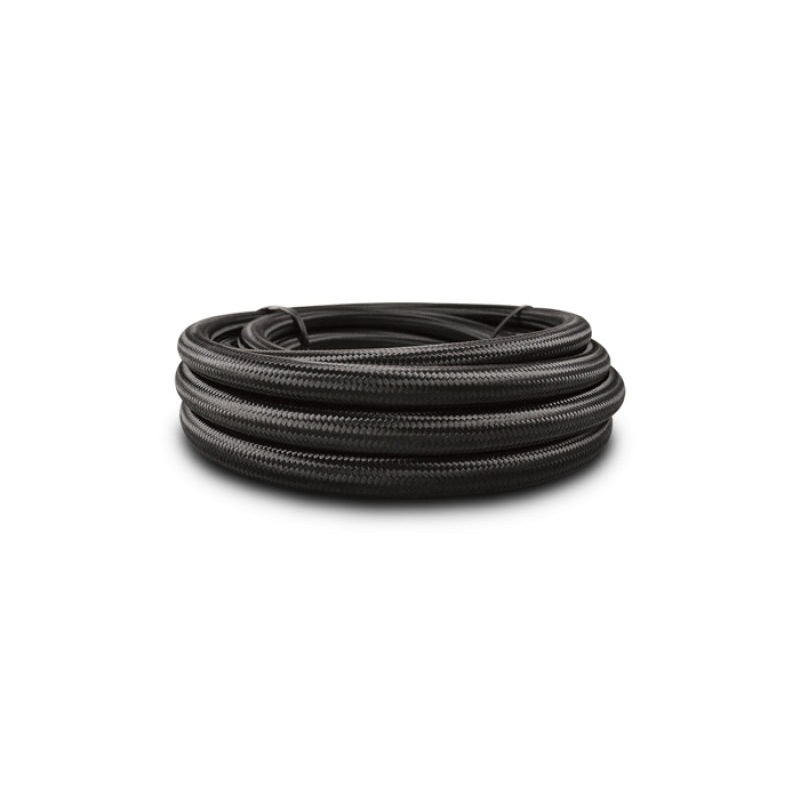Vibrant -20 AN Black Nylon Braided Flex Hose (2 foot roll)