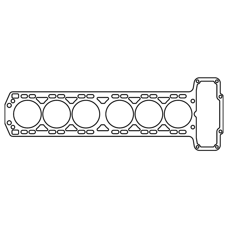 Jaguar 3.4L/3.8L XK6 .059" CFM Cylinder Head Gasket, 89mm Bore, With Rear Water Holes