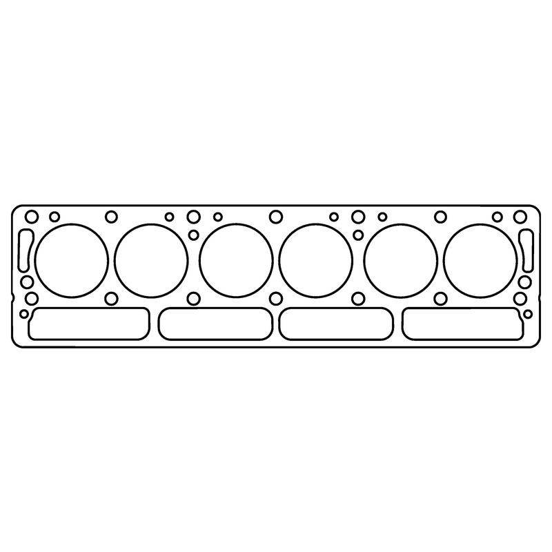 Triumph 1968-1971 TR6 I6 .063" Copper Cylinder Head Gasket, 76mm Bore, Without Recessed Block