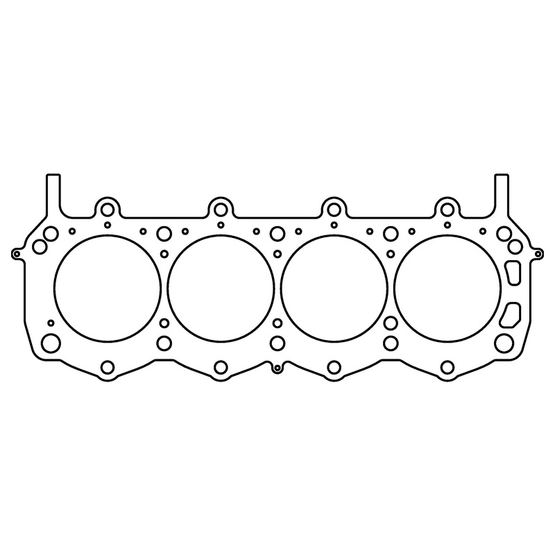 Ford SB V8 World Products Man O'War/Dart Iron Eagle .040" MLS Cylinder Head Gasket, 4.100" Bore, 6 Bolt, 10 Degree Heads
