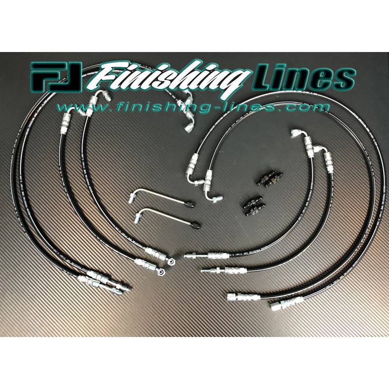 DA Integra Full Tuck Brake Line Kit (Stock Master Cylinder)
