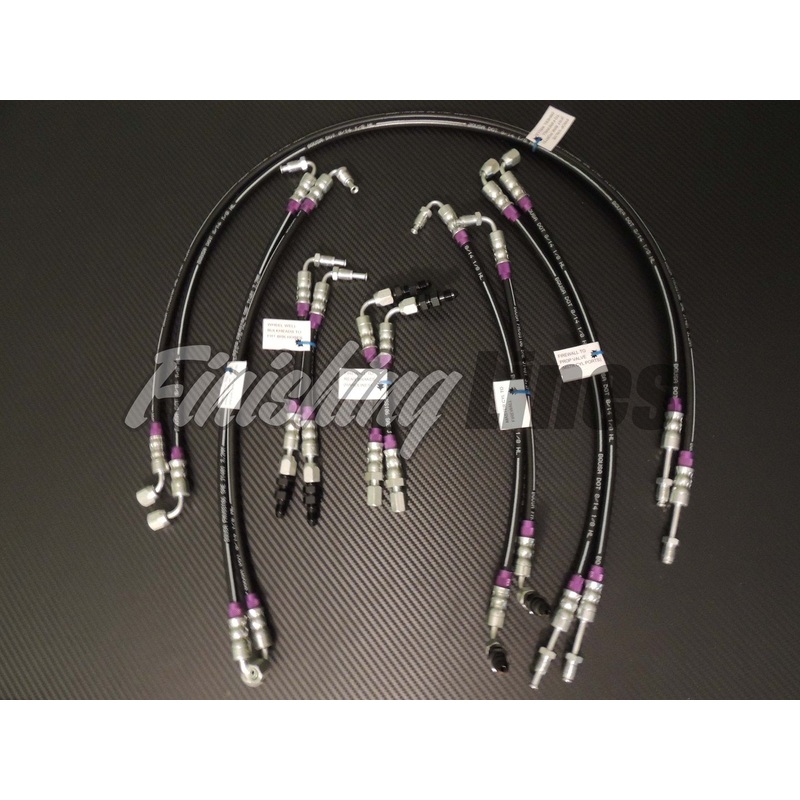 Finishing Lines DC Full Tuck Brake Line Kit - Stock Master Cylinder Setup