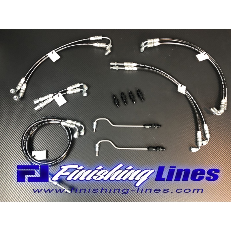 Finishing Lines EG Full Tuck Brake Line Kit (stock master cylinder setup)