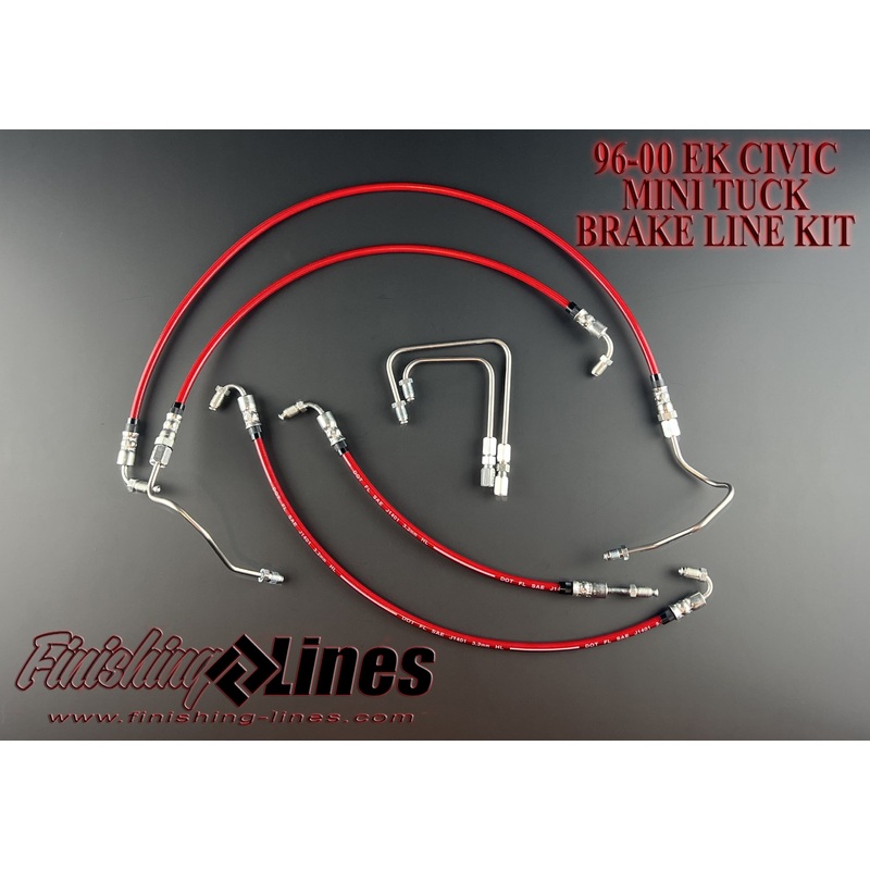 Finishing Lines EK Mini Tuck Brake Line Kit (Stock Master Cylinder Setup)