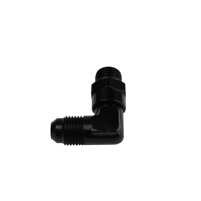 Aeromotive Fitting, Elbow, 90-Deg, AN-06 ORB to AN-06 Flare