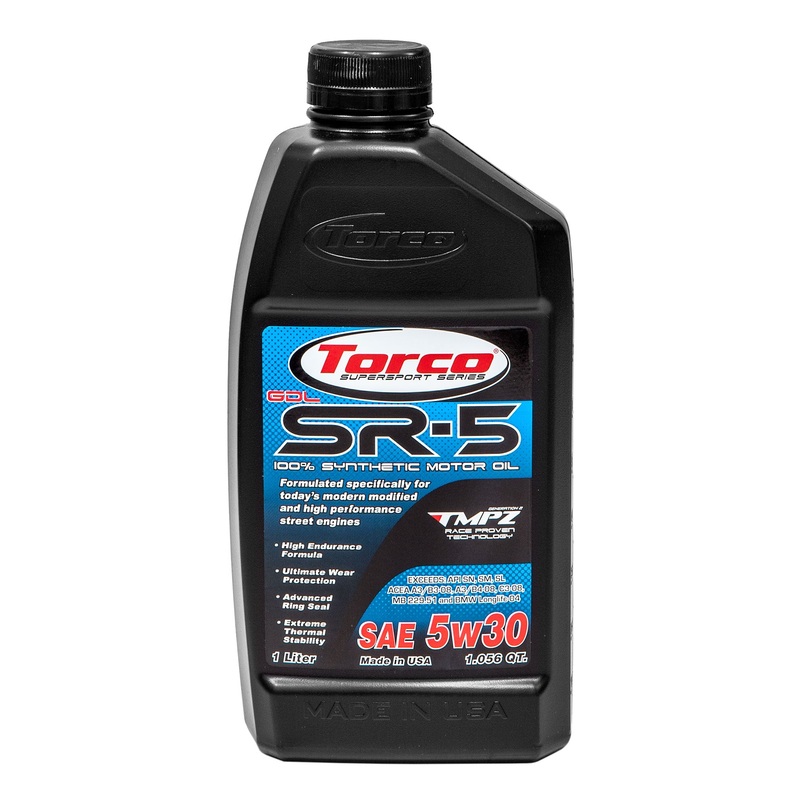 Torco SR-5 GDL Catalytic Converter Safe, the High Tech Street Motor Oil