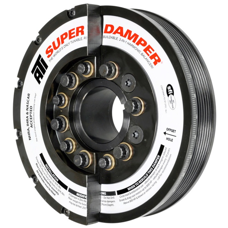 ATI Damper - 7.425in - Steel - 6 Grv - Duramax - 11+ - LML & LGH - Ext Bal - Diesel - 3 Ring