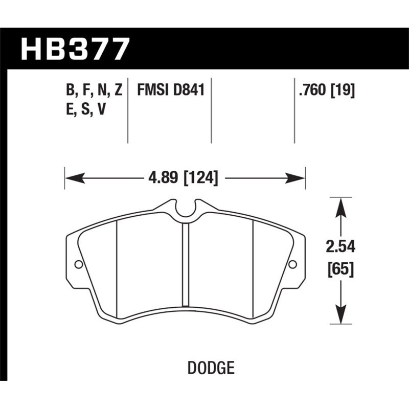 Hawk SRT4 HPS Street Front Brake Pads