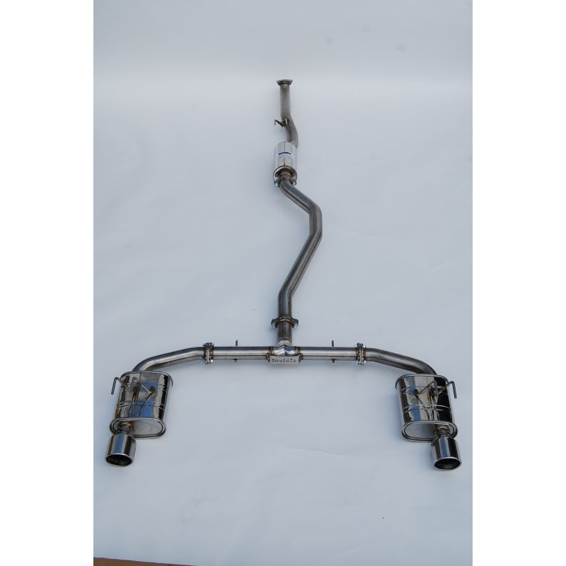 Invidia 2022+ Honda Civic Si (1.5T) 70mm Q300 Cat Back Exhaust - Rolled SS Tips