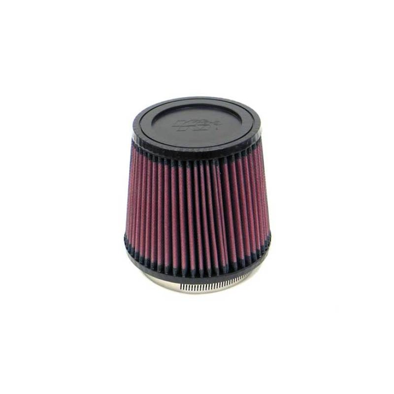 K&N Filter Universal Rubber Filter 3.75in Flange ID / 5.375in Base OD / 4.375in Top OD / 5in Height