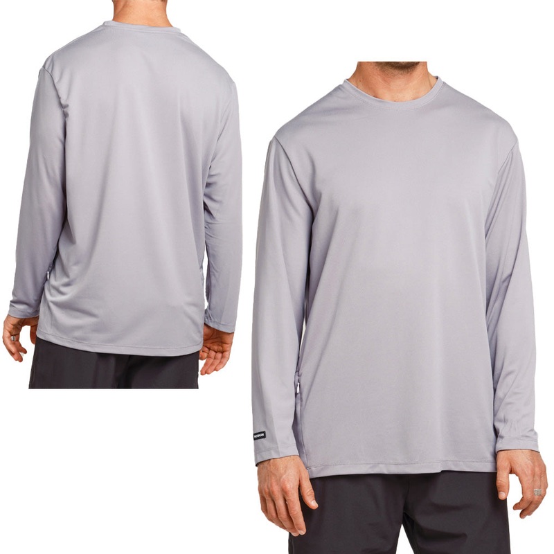 Norman MTB Men's Bamboo Long Sleeve Gravity Jersey - M - Grey