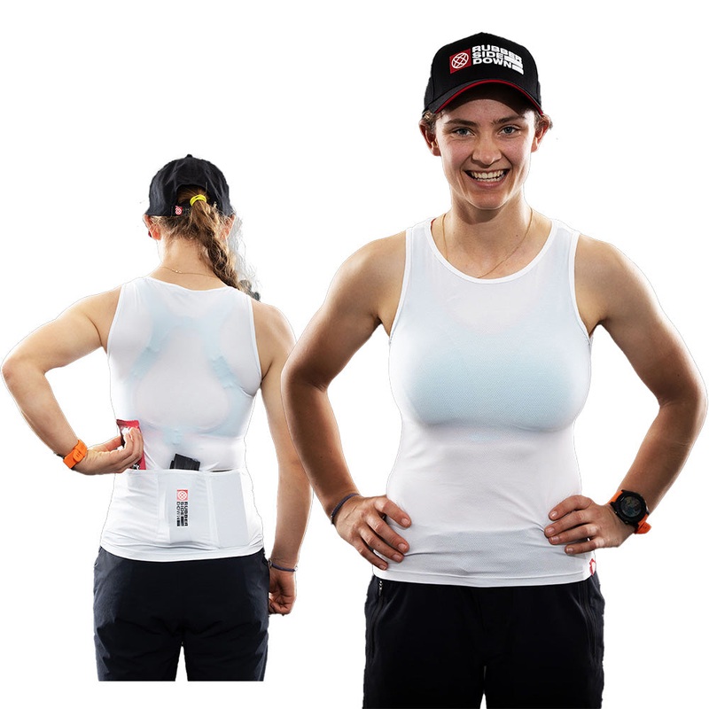 Rubber Side Down Women's Cargo Base Layer - Women's L - White